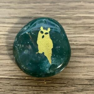 Specialty engraved gemstone 1 1/2”